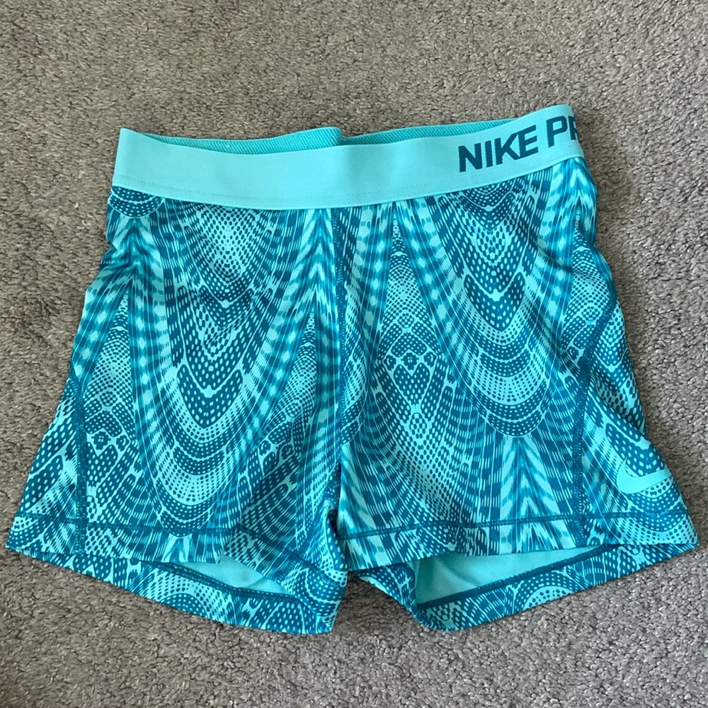 Teal Nike Pros - Dry Fit Size Medium
